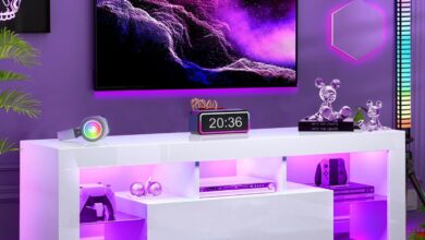 Our Honest Take on the HOUAGI 55″ LED TV Stand with Storage