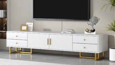 Why We Love the Amposei TV Stand: Stylish, Sturdy, and Spacious