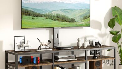 Our Honest Take on the VECELO 63″ Rustic TV Stand with Power Ports