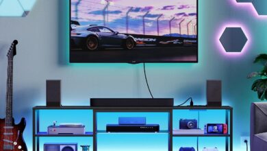 How We Enhanced Our Space with the HOOBRO 75″ LED TV Stand