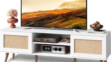 Our Take on the WLIVE Boho TV Stand: Stylish, Sturdy, and Spacious
