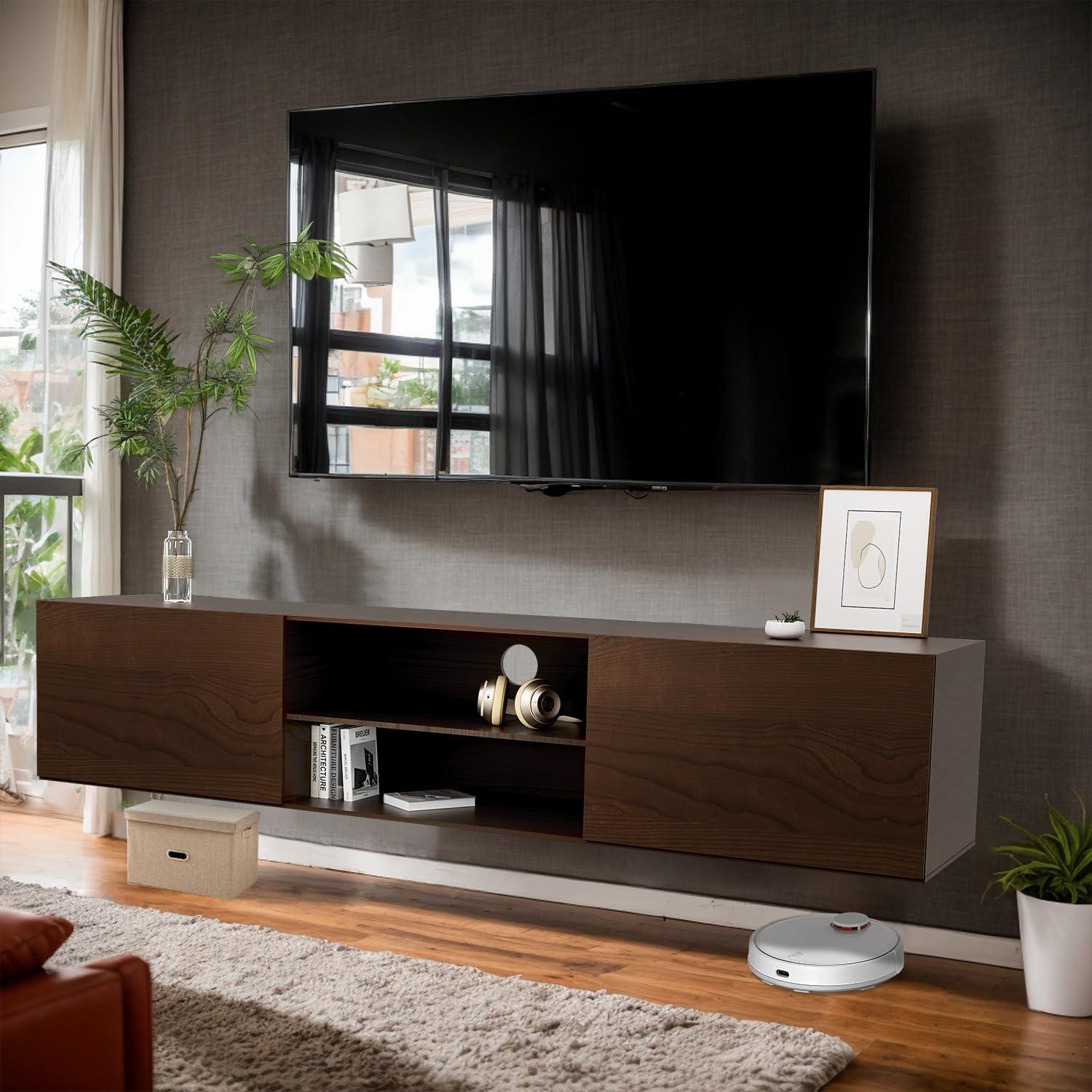 Our Honest Take on the 70″ Modern Floating TV Stand Review