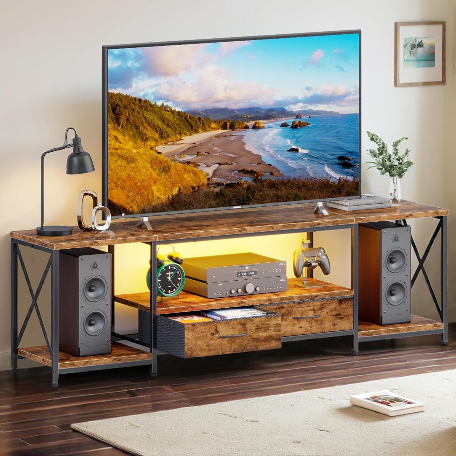 Our Honest Take on the LED TV Stand with Storage and LED Lights