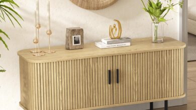 Our Take on the 47″ Natural Tambour Cabinet: Style Meets Function