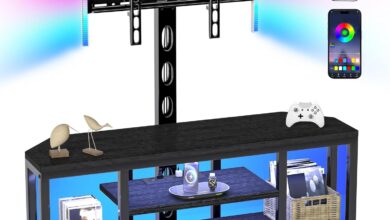 Our Honest Take on the EVAWOO Corner TV Stand with LED Mount