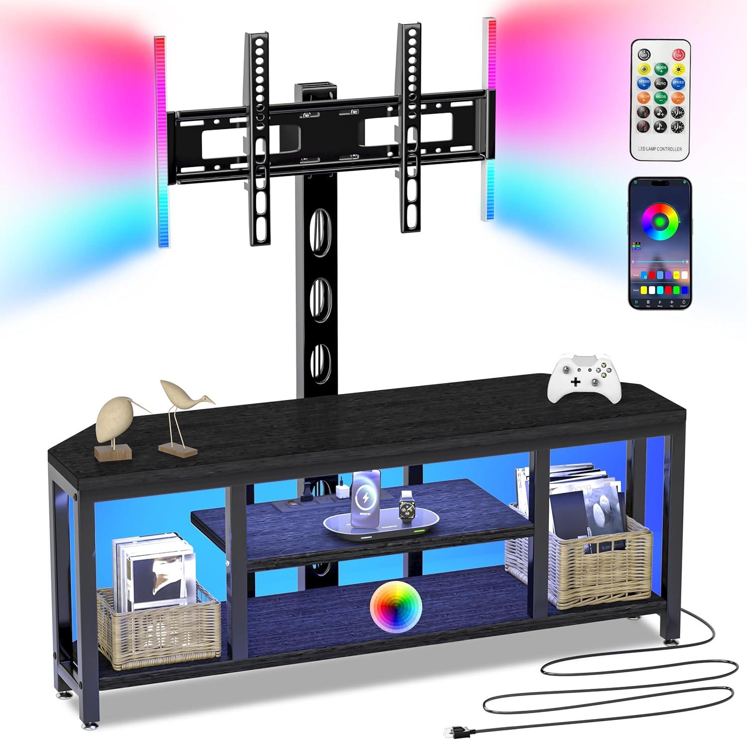 Our Honest Take on the EVAWOO Corner TV Stand with LED Mount