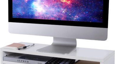 How We Organized Our Desk with BEYGORM’s White Monitor Stand