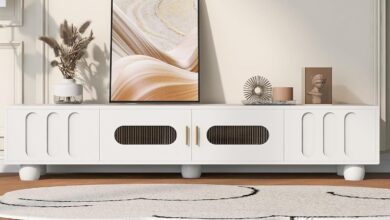 Our Balanced Take on the Modern TV Stand for Large Screens