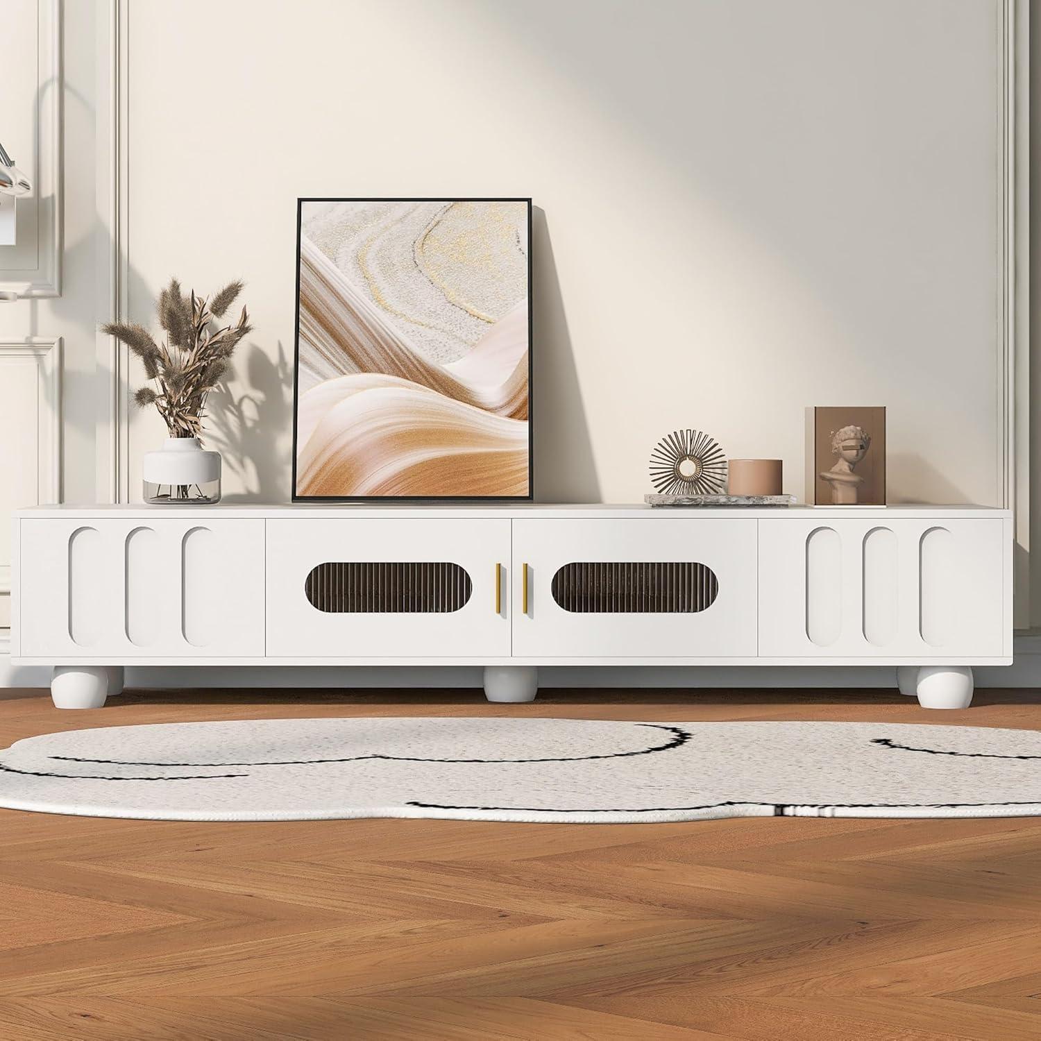 Our Balanced Take on the Modern TV Stand for Large Screens
