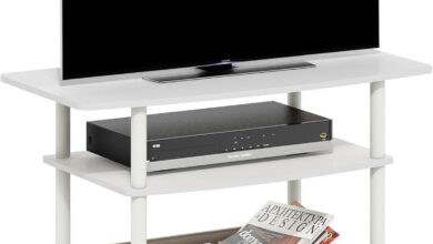 How We Found the Furinno Turn-N-Tube TV Stand: Simple, Sturdy, Stylish