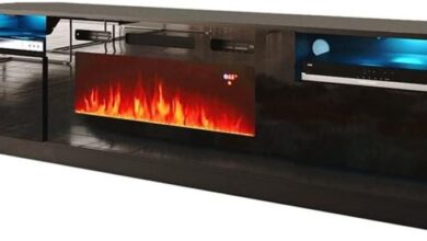 Our Honest Take on the Sleek 90″ Fireplace TV Stand Cabinet