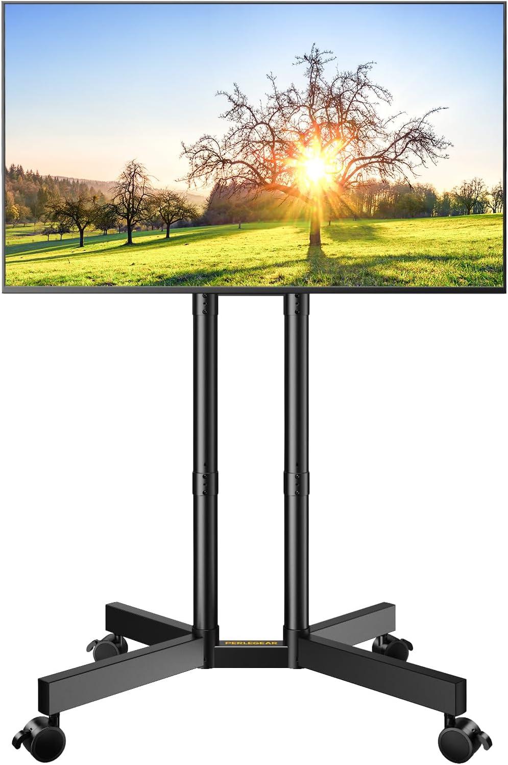 Why We Love the Perlegear Rolling TV Stand for Flexible Viewing