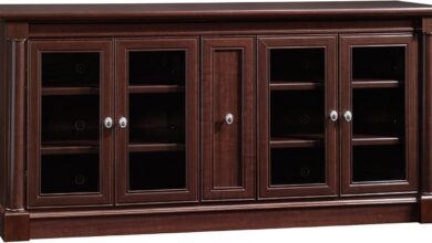 Our Take on the Sauder Palladia Credenza: Elegant Storage for TVs Up to 70