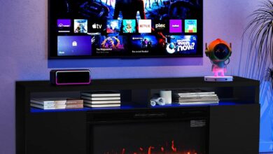 Our Honest Take on the 68″ TV Stand with Fireplace & LED Lights