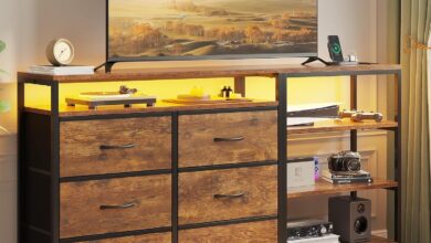 Our Honest Take on the Rustic Brown TV Stand with LED & Storage