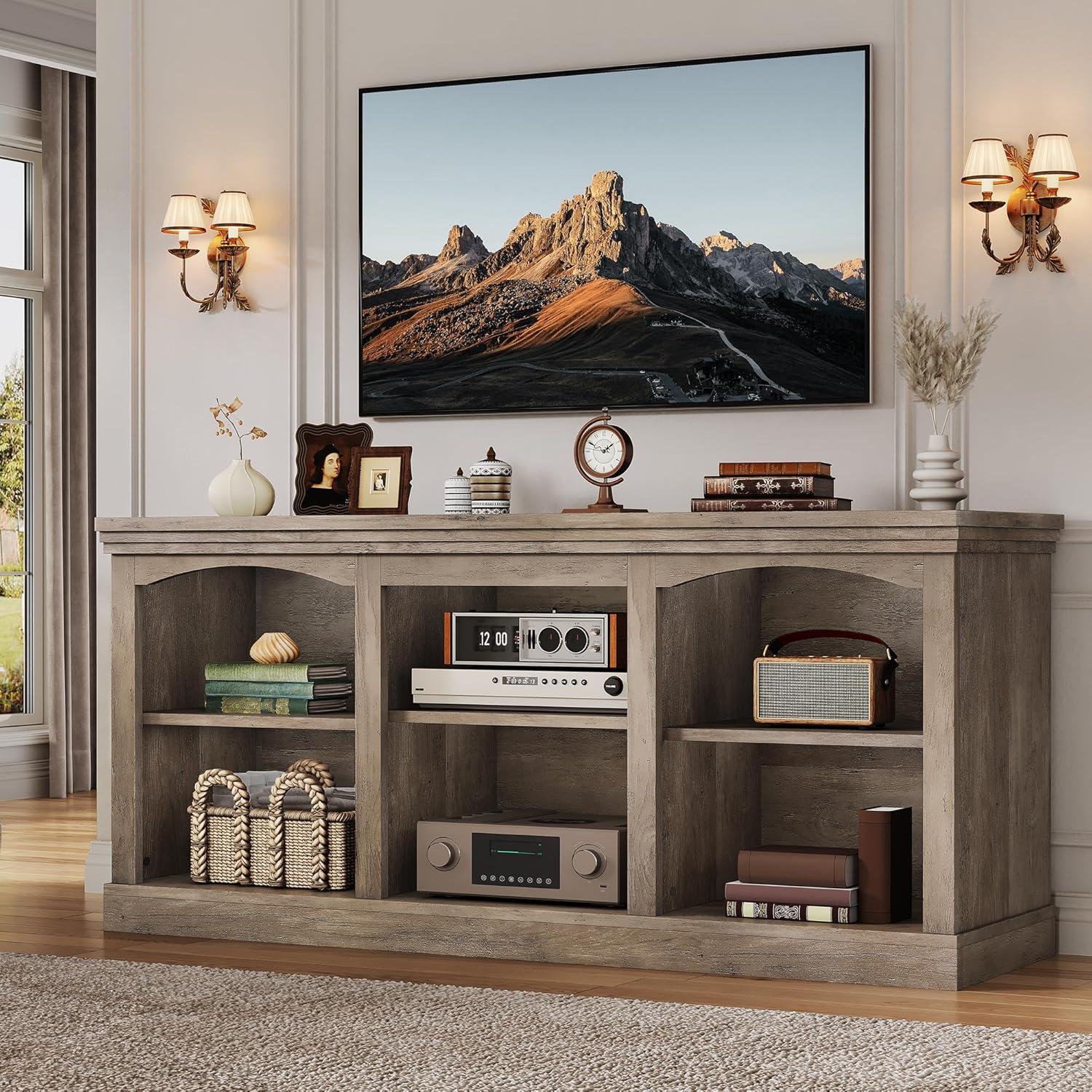 Our Take on the YITAHOME Farmhouse TV Stand: Style Meets Sturdy Storage