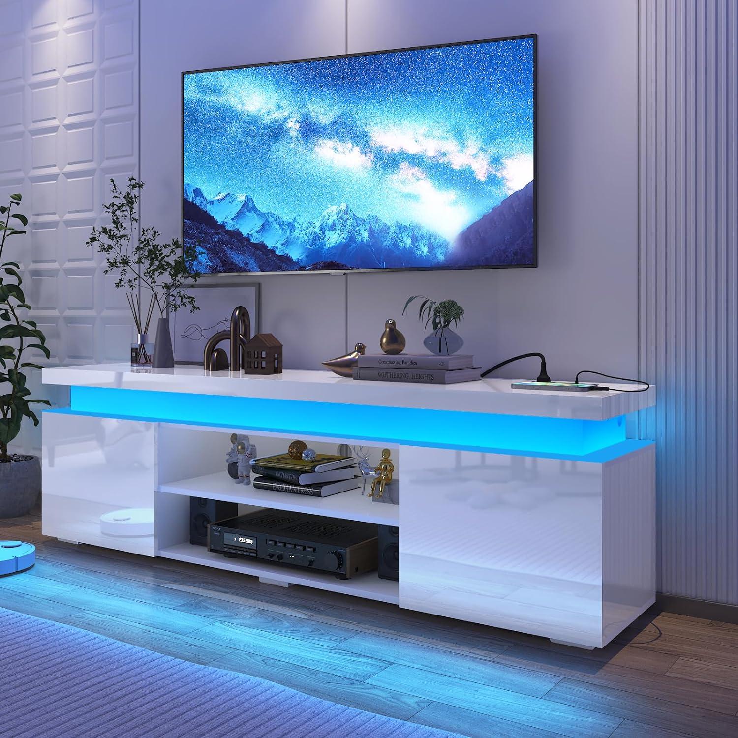How Our Modern LED TV Stand Brightened Up Our Living Room