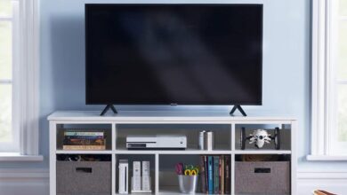 How We Organized Our Kids’ Space with Martha Stewart’s Media Console