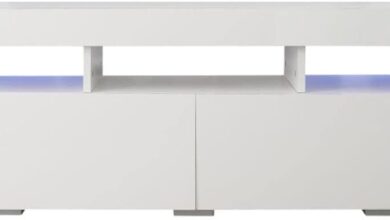 Our Review: Sleek Modern TV Cabinet with LED Lights & Storage