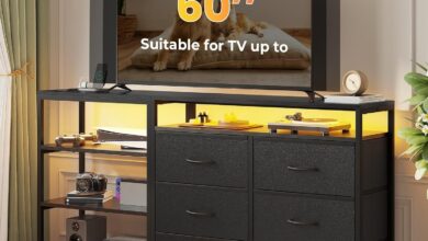 Our Honest Take on the Versatile 60″ TV Stand with LED & Charging