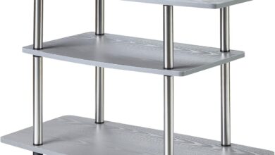 How We Simplified Our Space with Designs2Go 3-Tier TV Stand