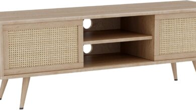 Our Honest Take: Mid Century Modern TV Stand for 55″ TVs