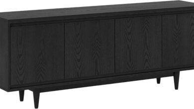 How We Organized Our Space with the Henn&Hart TV Stand