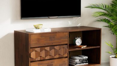 Our Take on the Georgina 45″ Walnut TV Stand: Style Meets Ease
