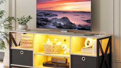 Our Take on the LED TV Stand: Smart Storage and Charging Hub