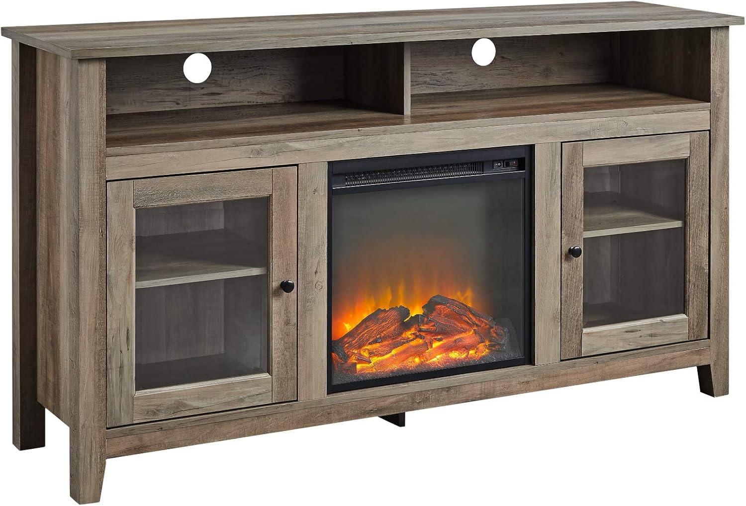 Cozy Up Our Living Room with the Glenwood Fireplace TV Stand