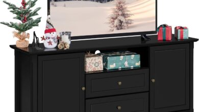 Our Take on Yaheetech’s Sturdy & Stylish 65″ Black TV Stand