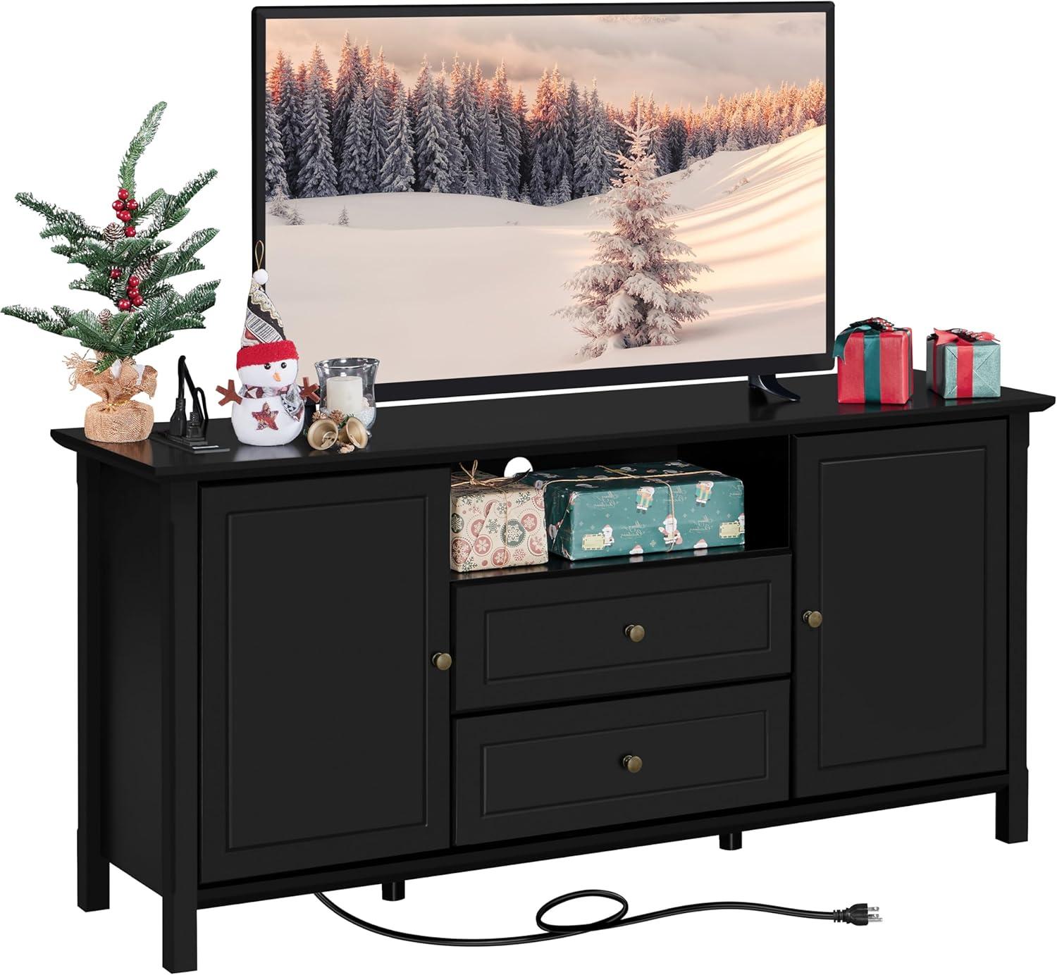 Our Take on Yaheetech’s Sturdy & Stylish 65″ Black TV Stand