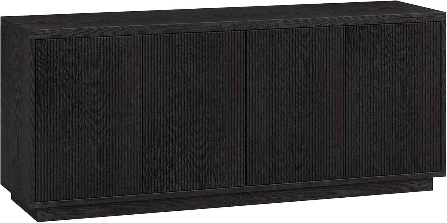 Why We Love the Henn&Hart Hanson 57″ Black Grain TV Stand