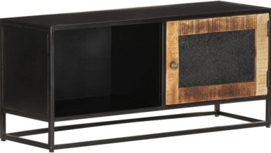 Our Review of the Rustic Rough Mango Wood TV Stand for Any Room