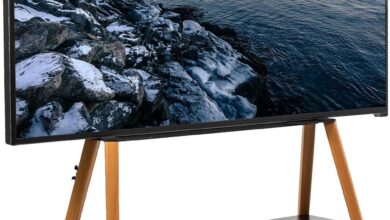 Rolling Elegance: Our Take on the VIVO Artistic Easel TV Stand