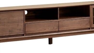 How We Transformed Our Space with the Modern Walnut TV Stand