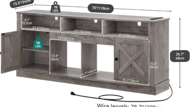 Why We Love Our YITAHOME 70″ Farmhouse TV Stand Review