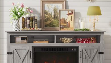 Our Take on the Furmax Farmhouse Fireplace TV Stand: Warm & Rustic Review