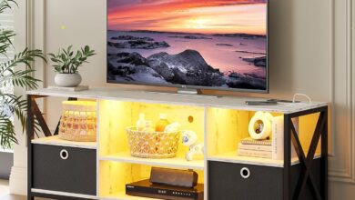 Our Take on the LED TV Stand: Style, Storage, and Smart Charging