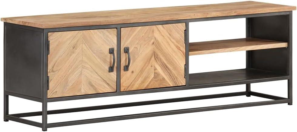 How We Upgraded Our Living Room with Youuihom's Industrial TV Stand