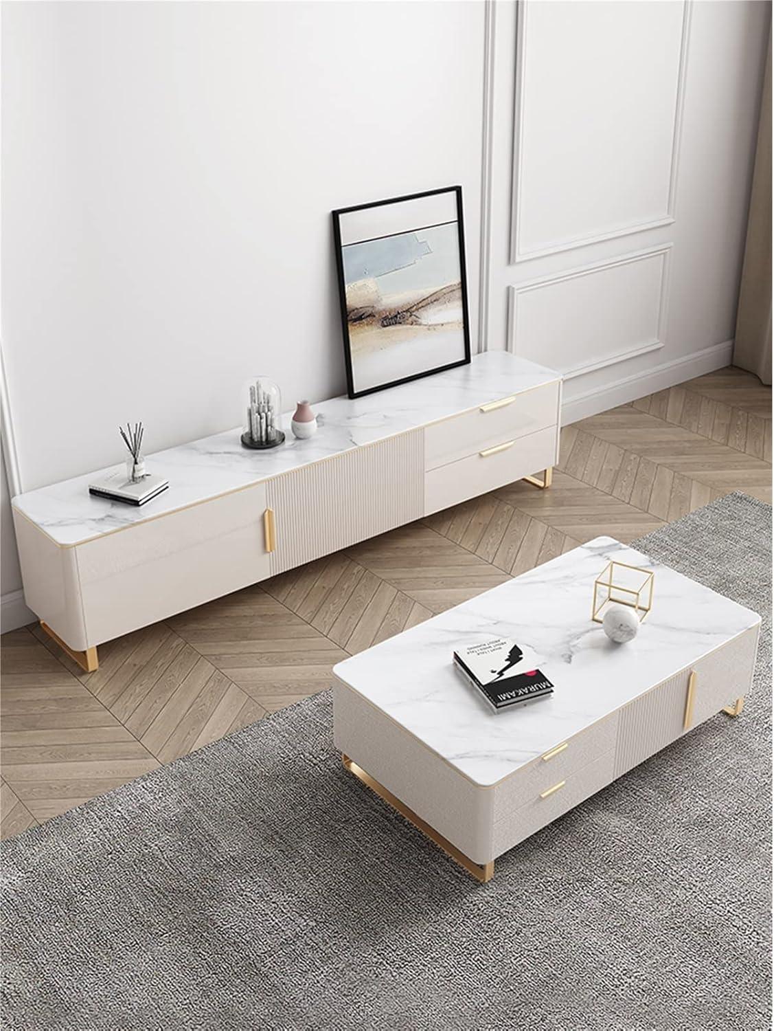 How We Loved This Versatile Luxury TV Stand & Coffee Table Combo