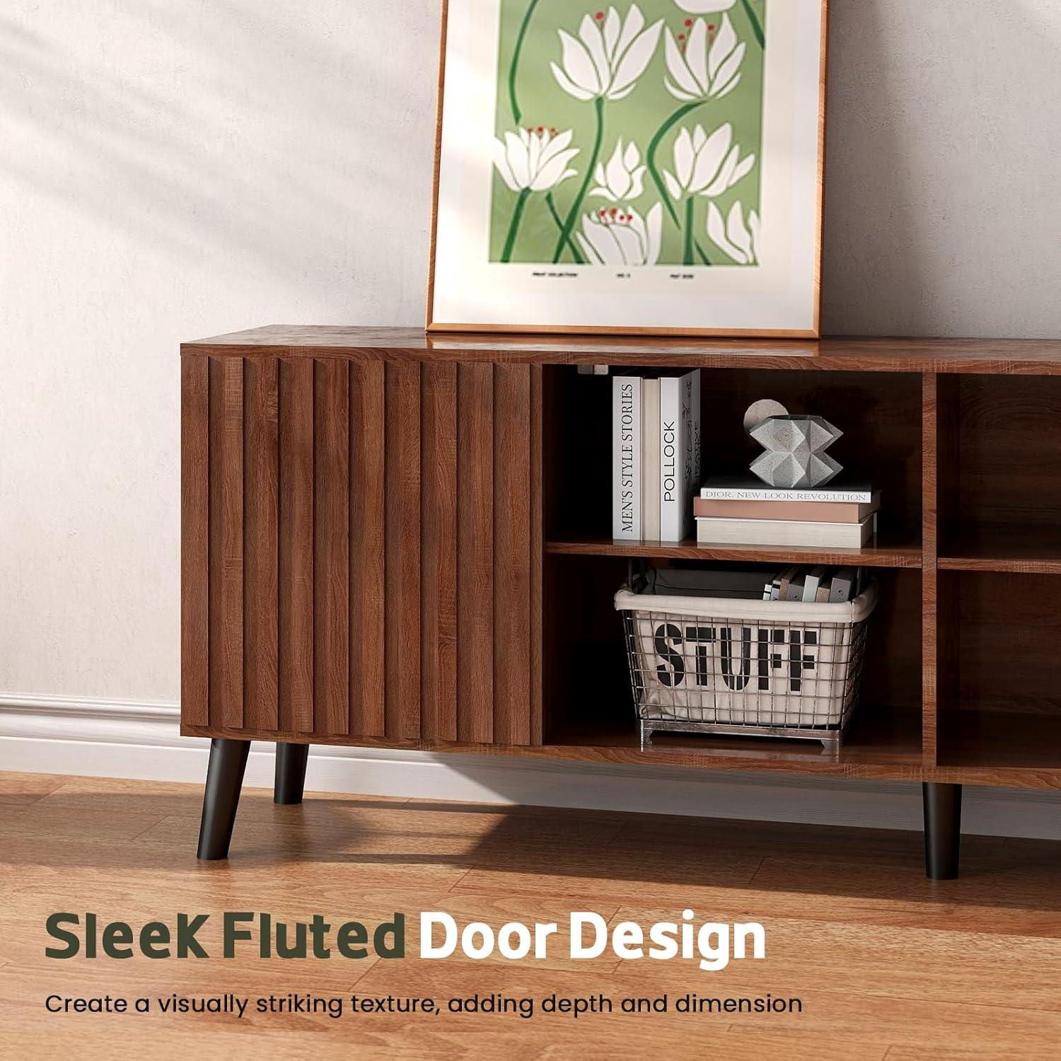 Our Review: stylish & Functional Mid-Century Modern Walnut TV Stand