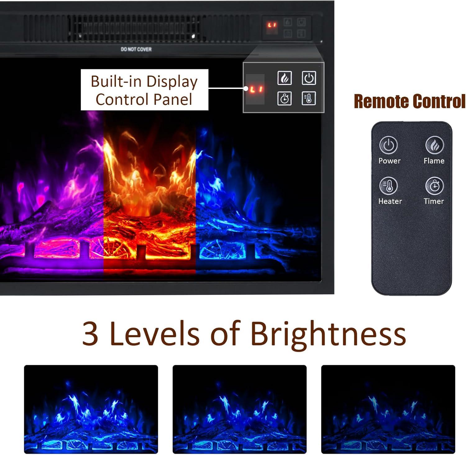 Why We Love the AMERLIFE Fireplace TV Stand's Rustic Charm