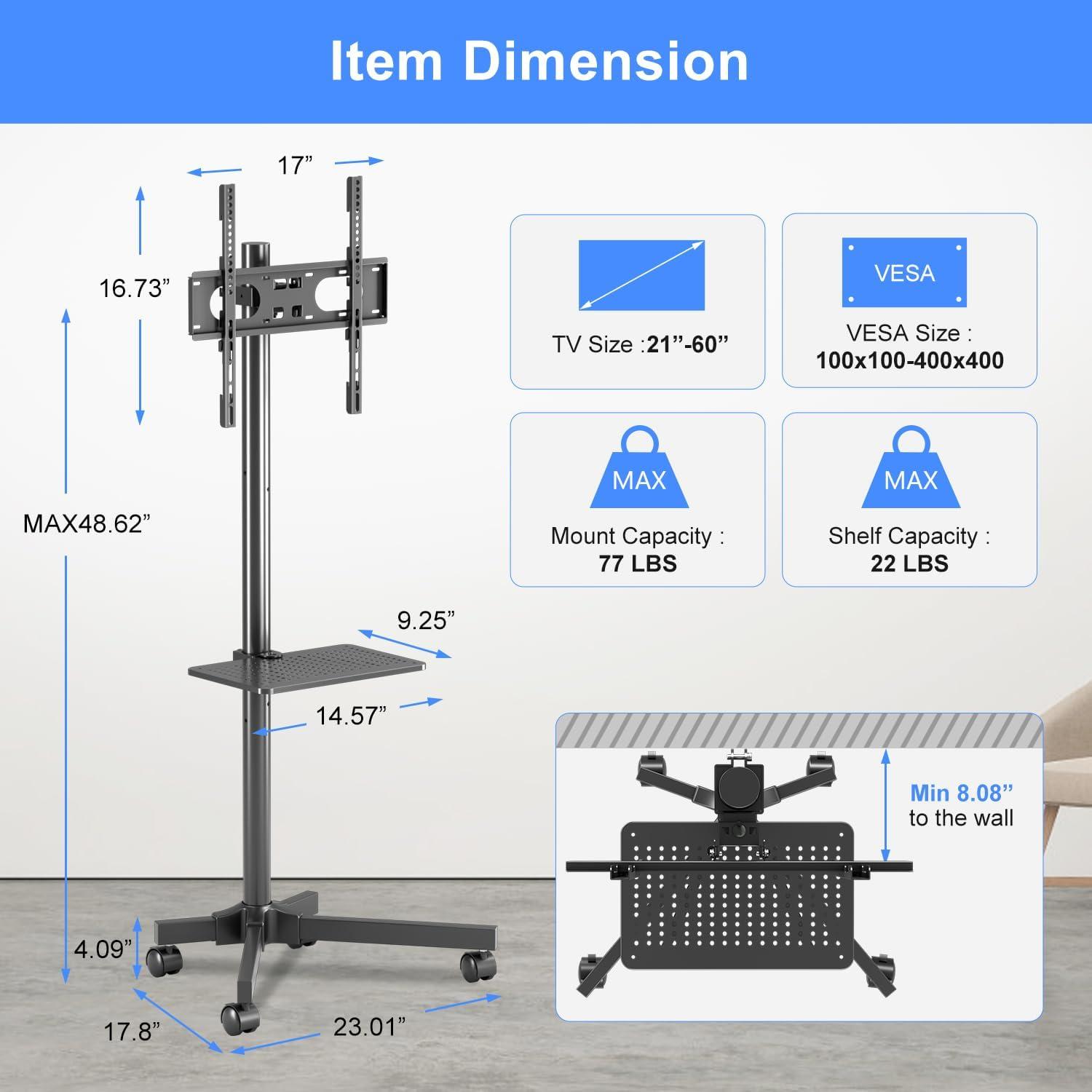 How We Found suptek's Mobile TV Cart to Fit Every Viewing Need