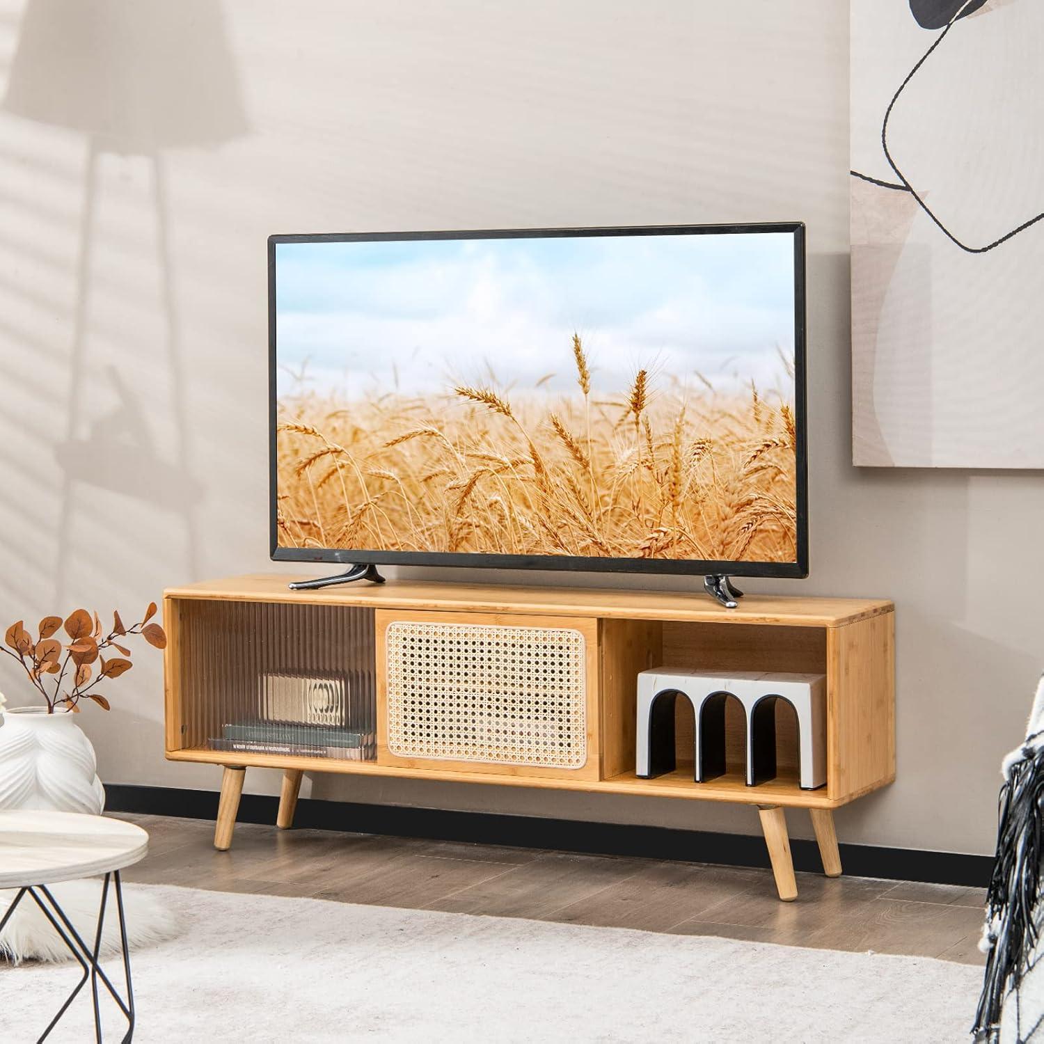 Our Take on the Tangkula⁣ Mid Century Modern TV Stand's Blend of ‌style & Storage