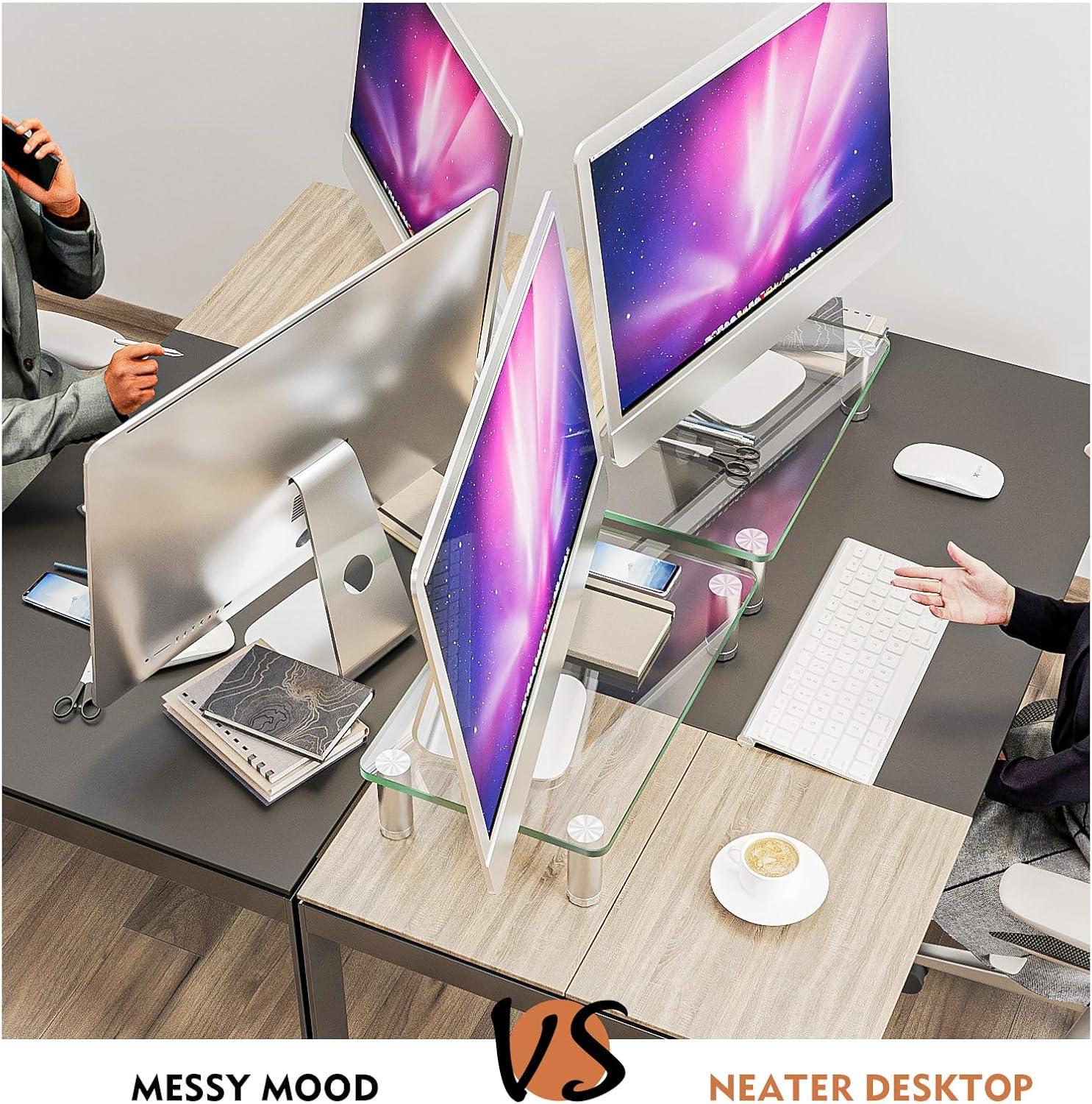 How We Boosted our Workspace with HEMUDU's Adjustable Monitor Risers