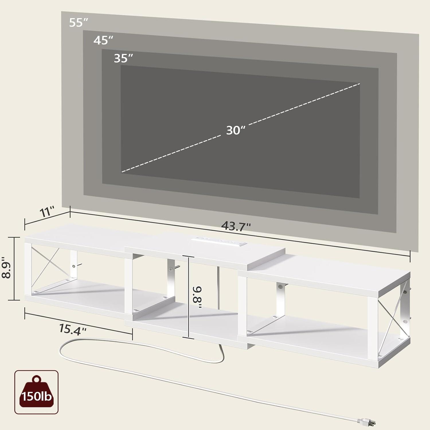 How We Enhanced Our Space with the Floating TV Stand & Power‌ Hub
