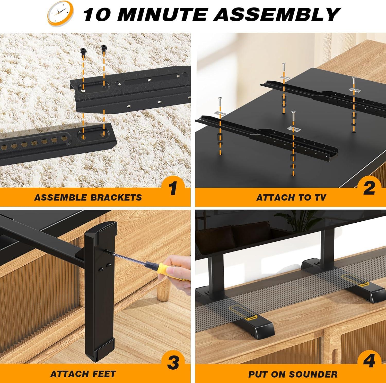 Our review of 5Rcom TV Stand: Stable, Adjustable & Sleek Design