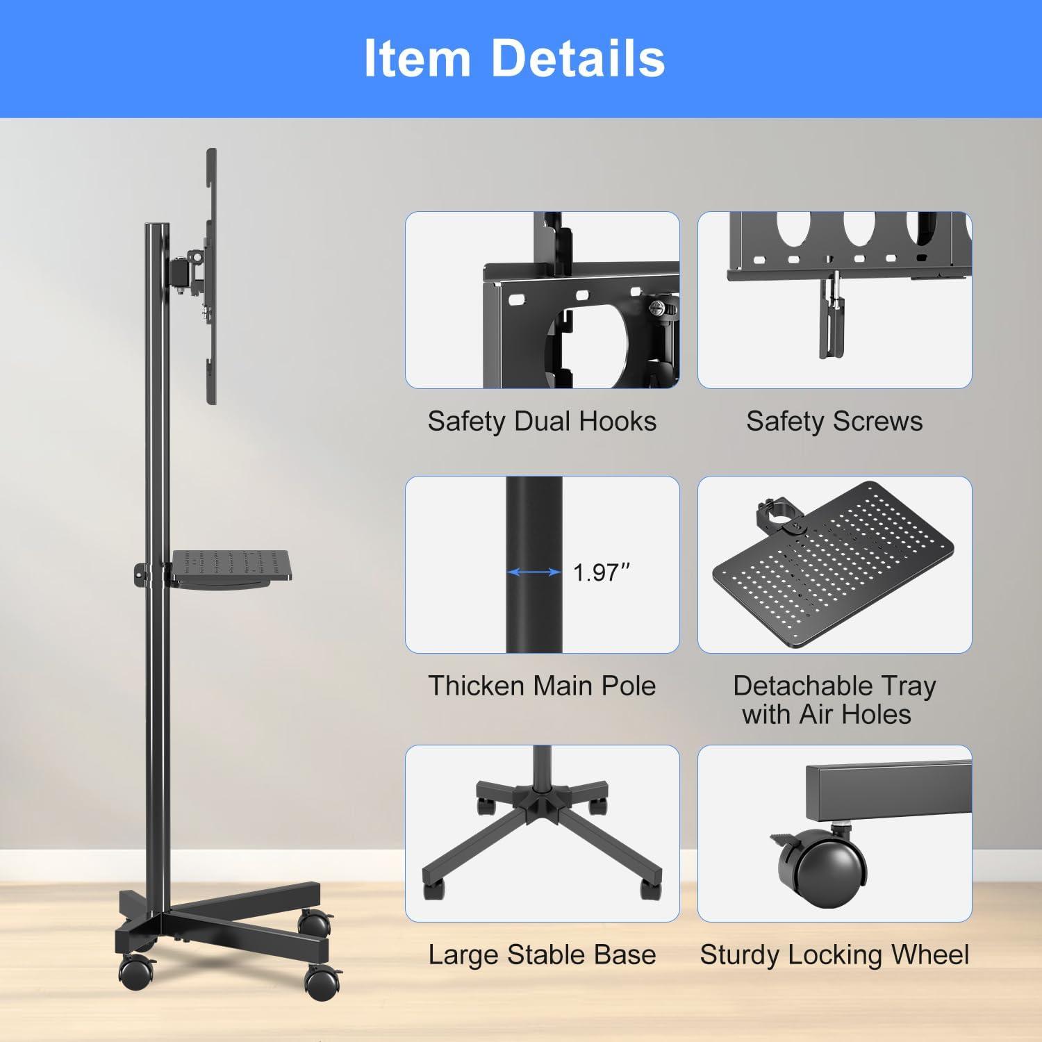 How We Found suptek's Mobile TV Cart to fit Every Viewing Need