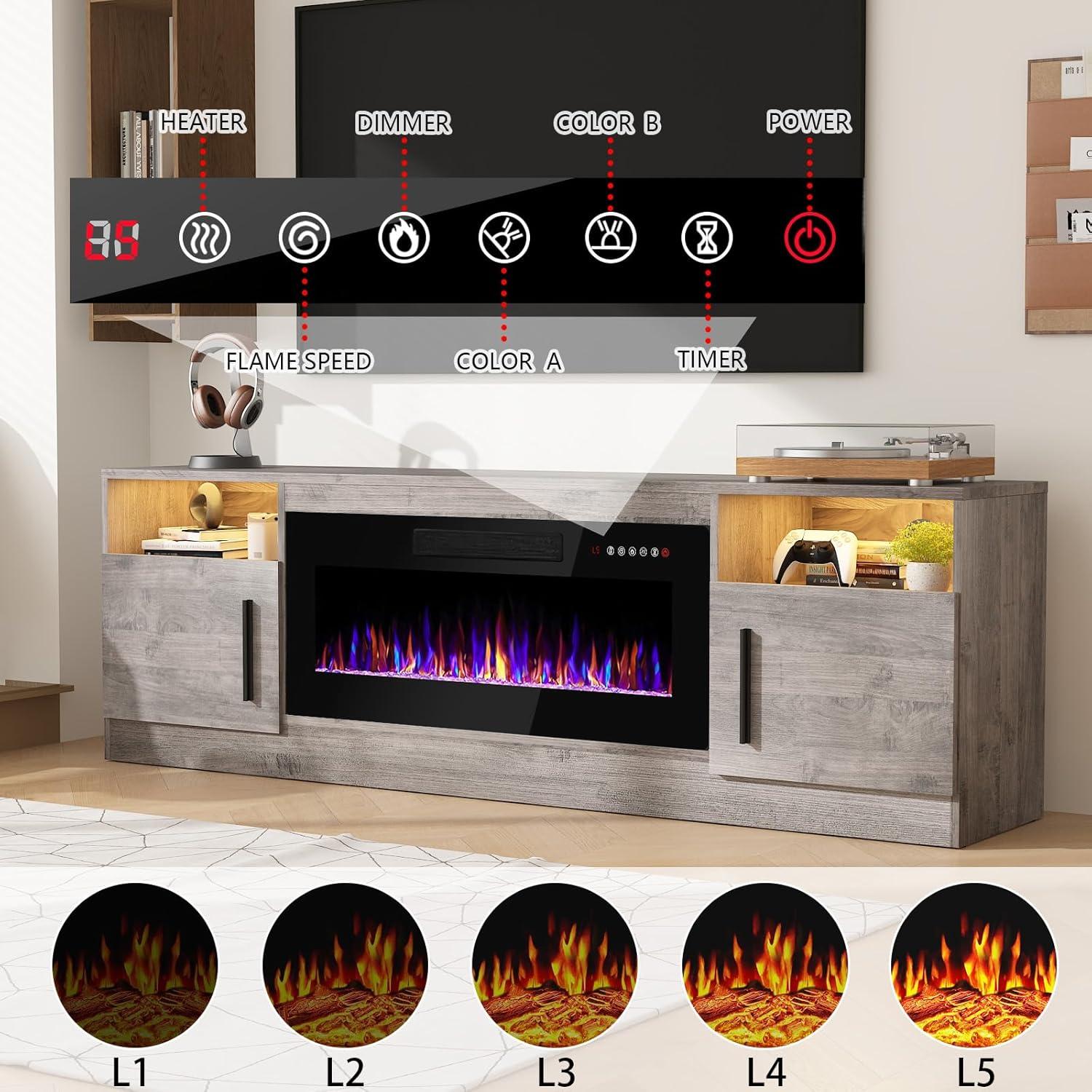 Cozy & Stylish: Our Take on the Fireplace TV Stand with ⁤LEDs